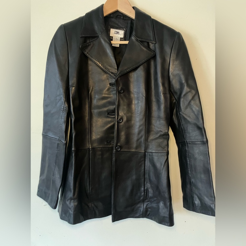 BP Classic Black Leather Jacket